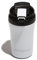 Muitomas, Tazza Termica con Coperchio, Tazza Termica Caffè per Bevande Calde e Fredde in Acciaio, Pratica e Portatile, Capacità 350ml, Colore Bianco