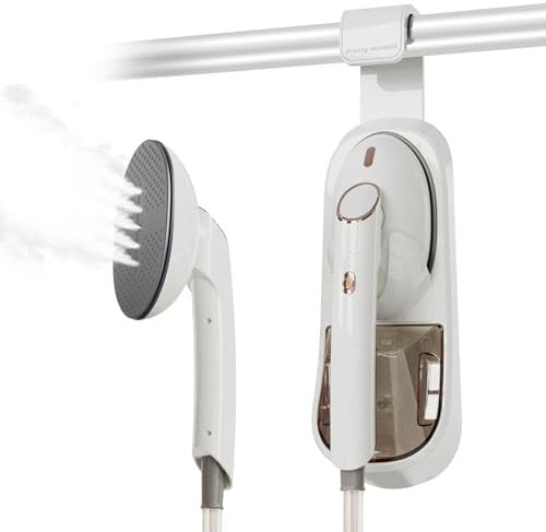 Vaporizzatore per vestiti, ferro da stiro 1500W, serbatoio d'acqua staccabile 400ml Vaporizzatore per indumenti professionale, 20s di riscaldamento rapido per rimuovere le pieghe del tessuto