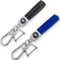 ZEPIQOR 2pcs Schlüsselanhänger für Auto Motorrad, Schlüsselanhänger Leder Geflochtenes Schlüsselband D Ring Schlüsselring Ersetzen Zubehör für Auto