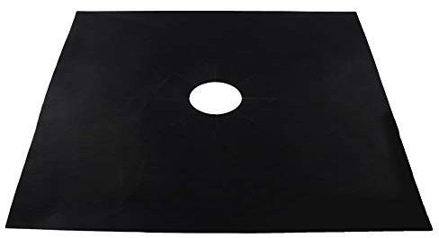 Oven Liners For Bottom Of Oven, Stove Top Covers For Gas Burners Stove Covers For Gas Stove Top 6 Pcs with Reusable Design For Cookware and Easier Cooking (Black)