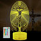 POSSHE Kreuz 3D Nachtlicht, Jesus Lampe, 16 Farben wechselnd, Fernbedienung mit Timer, Kids Room Decoration for Holiday Birthday Christmas