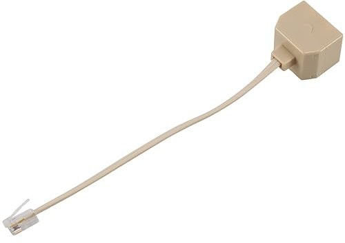 Wrtysully RJ11 a doppio RJ11 femmina Jack Adattatore