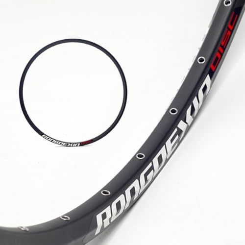 Hasaller Fahrradfelgen 24 Zoll Aluminiumlegierung Fahrrad Doppelscheibenbremse Felge MTB Fahrradfelge für 24-1,5-24-2,125 Reifen Lochoptionen 24/28/32/36 Löcher für MTB Radsport Ersatzteile (32 Löcher