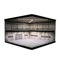 1/64 Diorama Garage Modell, Dreifarbige Beleuchtung Parkplatz Szene Display Case, Modellautos Szene Vitrine, Diecast-Modellautoszene mit 10 Helligkeitsstufen, 20 Fahrzeuge Stehen zur Verfügung(D)