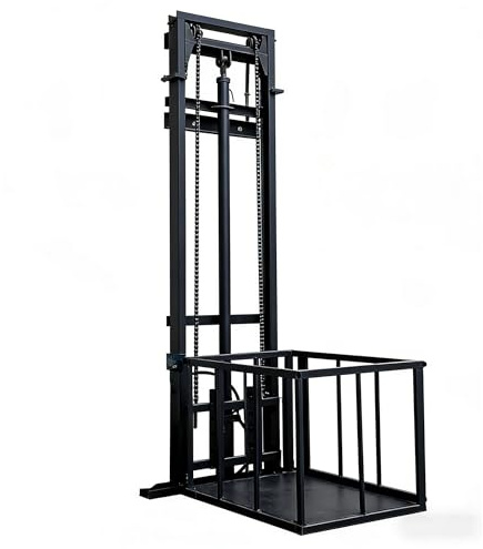 1 Tonne Elektrischer Hydraulischer Frachtlift für Lager & Fabrik - Hochbelastbare Stahl-Vertikal-Hebebühne mit Überlastschutz & Notabstiegsfunktion (3 Meter)