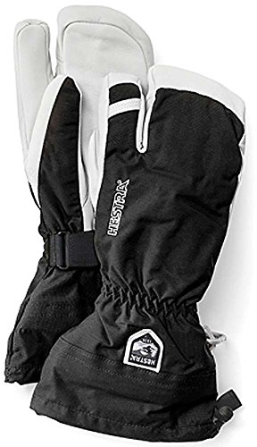 HESTRA Army Leather Heli Ski 3-Finger Größe 8 Black