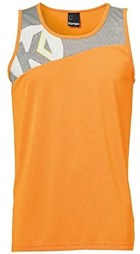Kempa Herren Herren Singlet Core 2.0 Singlet, Fresh orange/Dark grau me, XXL, 200310309