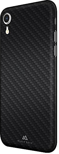 Black Rock - Hülle Dünne Handyhülle Case Passend für Apple iPhone XR I Carbonhülle, Ultra Dünn, Fiber Cover (Flex Carbon Schwarz)