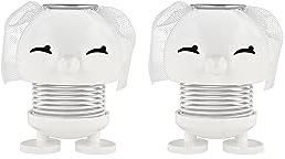 Hoptimist Bride & Bride, 2 Braut Figuren, Deko Hochzeit, Hochzeitsfiguren, Hochzeitsdeko, Schöne und Lustige Geschenkidee zu Hochzeiten, 4,5 x 5,9 x 7,2 cm, Weiß