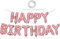 TONIFUL Roségold Happy Birthday Ballon Girlande，16 Zoll Roségold Folie Happy Birthday Folienballon Luftballon Geburtstagsballon Banner Helium Ballon für Geburtstag Party, Geburtstagsbanner