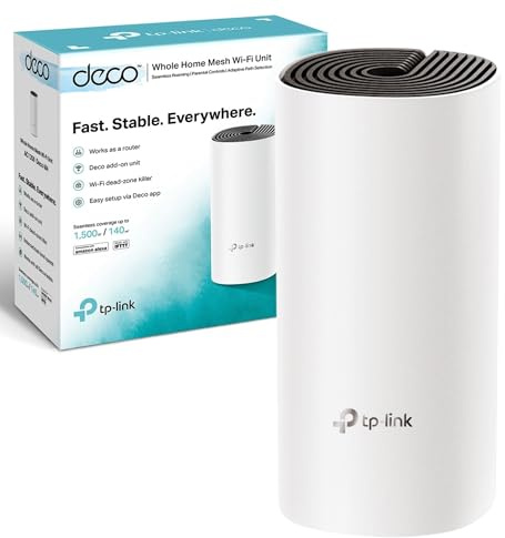 TP-Link Deco M4 Whole Home Mesh Wi-Fi Add-On Unit, Works with All Decos Together, Supports Amazon Echo/Alexa, Router and Wi-Fi Booster Replacement, Parent Control, Pack of 1 (Refurbished)