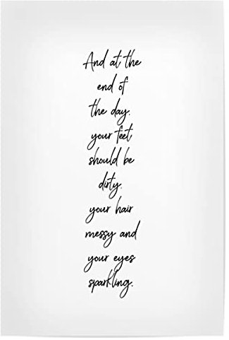 artboxONE Poster 45x30 cm Typografie Typografie Happy Life Quote - Bild Life handlettering handschrift