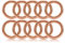 O - Ring aus Druckguss 20mm, 10er Set, DIY Hunde-Leine/Hunde-Halsband, nichtrostend, Ideal mit Paracord 550, geschweißt, Farbe: roségold