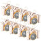 Confezione Regalo Bussola da 20 Pezzi, Scatole a Forma di Valigia con Etichette Kraft Souvenirs Decorativi per Festa Nuziale da Viaggio(Oro)