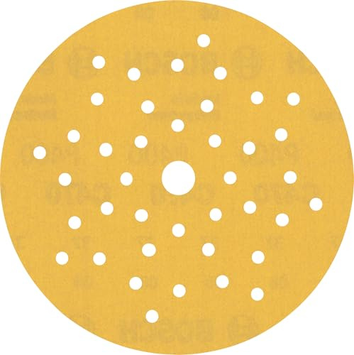 Bosch EXPERT C470 Schleifscheibe, 125mm, K400, Multilochung, 50-tlg. | für Farbe auf Holz, Hartholz, Körnung 400, Professional Zubehör Exzenterschleifer, Schwingschleifer