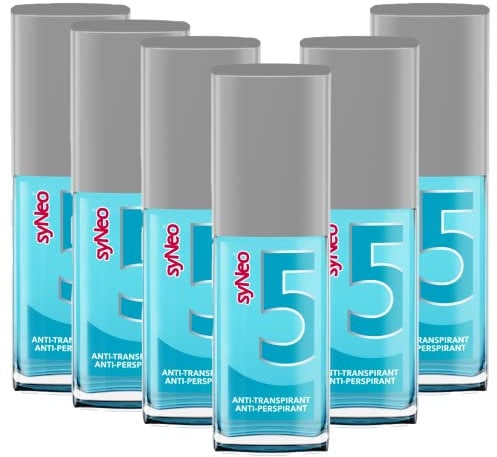 syNeo 5 Antitranspirant Deo Pumpspray – 5-Tage-Wirkung – gegen starkes Schwitzen, Schweiß & Geruch – dermatologisch getestet – für Damen & Herren – Made in Germany – 6er Pack (6 x 30 ml)