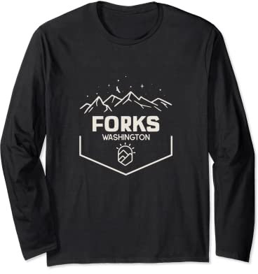 Forks, Washington adventure, wilderness, birthday gift Long Sleeve T-Shirt