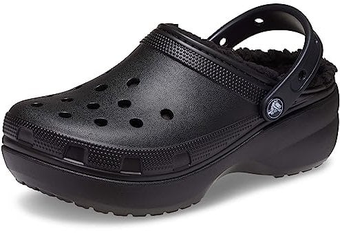 Crocs Classic Platform Lined Clog Black Size 5 UK Women