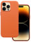 Docco Jette entworfen für iPhone 14 Pro Max Lederhülle, Handgefertigte Echtlederhülle für iPhone 14 Pro Max, integrierte Magnete für MagSafe Aufladung-Orange