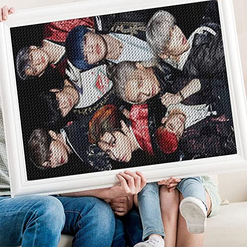 PAWCA DIY 5D Diamond Painting Kits for Adults Kids, Stray Kids art,Full Drill Diamond Embroidery Kits Cross Stitch Crystal Rhinestone Pictures Arts Craft Home Wall Decoration（Runder Diamant30x40cm）