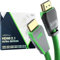 KabelDirekt – Câble 8K HDMI 2.1, édition certifiée Gamer – 2m (8K@60Hz, Ultra High Speed/48G pour 10K, 8K ou 144 Hz ultra rapide en 4K, optimal pour PS5/Xbox et Gaming PC, moniteur/TV, vert)