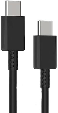 Super Fast Charger Cable For Samsung Galaxy S23, S22, S21, S21+, S21 UltraS22/S22 Plus/S22 Ultra FE/S20, A53 A33 5G, Type C to C Cable (1.8M BLACK)