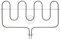 LUTH Premium Profi Parts Kompatibel mit Smeg Heizung Unterhitze 806890623 Irca 2173R355 für Gasherd