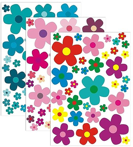 TAFACE Set Di Adesivi Fiori, Adesivo Per Auto Fiore, Adesivo Per Pianta A Tema Natura, Adesivo Impermeabile Per Bicicletta, Automobile, Computer Portatile