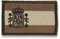 Parche escudo de España- bordado sobre bandera España desert de hilo– montado sobre goma flexible con velcro – mide 5,70 x 4 cms – pesa 2,80 grs