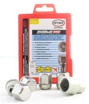 Heyner Germany Fits Honda CR-V 1997-on StillBull Locking Wheel Nuts M12x1.5 Set 4 Locks Bolts and Key CFI/B