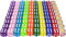 ZMDMAH 6 Seitige Würfel Set, 100 Stück Dice Set 16mm Sechsseitiger Würfel Durchscheinende Farben Acryl Polyedrisch Würfels Spielwürfels Tischspiele für Spiel und Party