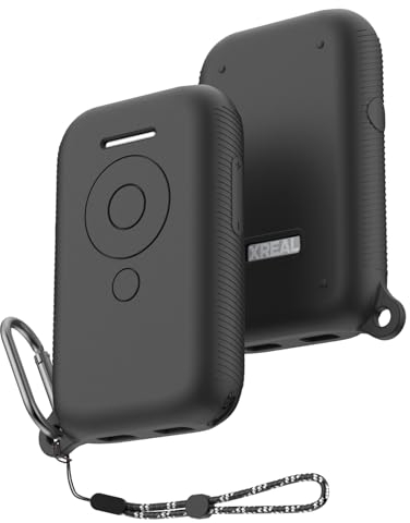 Silikon Hülle für XREAL Beam, MOWYEOK Schutzhülle aus weichem Silikon, Kompatibel mit der stoßfesten und kratzfesten Hülle des XREAL Air Companion, Mit Karabiner und Lanyard (Schwarz)