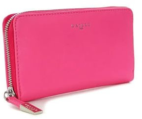 Gaelle Portafoglio lungo con zip, presenta diversi scomparti per carte di credito, tessere e documenti, taschino portamonete chiuso con zip. 19x10x2cm. Non definito FUCSIA