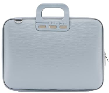 Bombata Sacoche Pour Ordinateur Portable - Housse Ordinateur 13 pouces - Sac a Bandoulière Impermeable Avec Poches - Cuir Synthétique Poussière