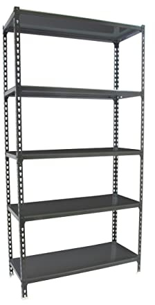 PROREGAL Schwerlastregal Big Metal Shark | HxBxT 200x120x30cm | Fachlast 200kg | Anthrazit-Verzinkt| Standregal Lagerregal