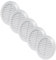Vent Systems 5 cubiertas de ventilación de 90 mm blancas – rejillas de ventilación redondas – Cubierta para barbacoa – Protección contra insectos integrada – Orificios de ventilación HVAC para baño,