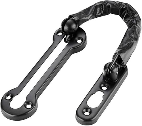 dvnFWKc Chain Door Lock, Türkette, Türriegel, Standard 304 Edelstahl Extra Dickes Türkettenschloss, Gegossener Türkettenschutz, Schwerer Riegel for Innentürschloss, 1 Stück