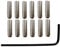RuiJOTWAT American Vintage Electric Guitar Bridge Saddle Height Adjustment Screws For Fender Telecaster ST TL -M3*10mm, 12 Pieces