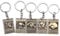 WYCRTD 5Pcs Chopper Luffys Ace Metal Badges Anime Keychains Keyrings Pendant Keyring Accessories For Fans Collections