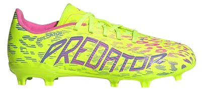 adidas Unisex F50 League Fußballschuhe, fester Boden/Multi Ground, Gelb / Pink, 36.67 EU