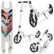 HyperMotion Monopattino Adulti con Ammortizzatore - Monopattino Pieghevole per Adolescenti e Adulto, Manubrio Regolabile 85-95cm, Design Volpe, Portata 100kg, Cuscinetti ABEC-7