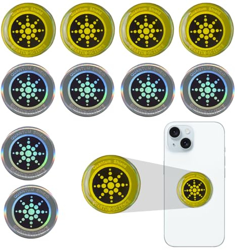12 Stück Strahlenschutz Handy Aufkleber, EMF Blocker & Strahlung Abschirmung – Für 5G Handy, Laptop, Tablet, Computer & Fernseher, Praktische Schutz Stickers zur Handystrahlung Blockierung