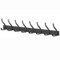 MEIJO Porte Manteau Murale Porte Manteaux Muraux Patères Porte Manteaux Port Manteau Mural Pour Cuisine, Salle de Bain et Chambre (Noir, 8 Crochets)