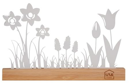 UNUS Aufsteller Silhouette Blumenwiese Design A in Weiß