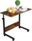 smallrun Mesa portatil Ordenador Escritorio con Ruedas 60 * 40CM Mesa Auxiliar de Altura Ajustable para Dormitorio (Vintage)