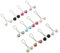 FONDOTIN 12stücke Teiliges Bunter Perlen-u-Clip Schalclips Für Damen Vielseitige Anstecknadel Für Kopftücher Halstücher Und Mehr Elegantes Zubehör Für Jeden Anlass