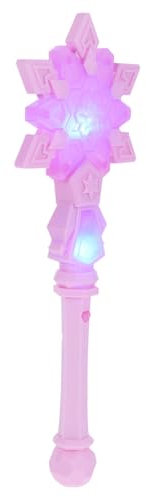 Milisten Schneeflockenstab Mit Led-licht Und Musik Für Halloween Und Party Faszinierendes Kostümzubehör Für Junge Mädchen Und Mädchen Ohne Batterie Mit Magischer Form