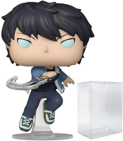 POP Anime: Solo Leveling - Sung Jinwoo #1982 Vinyl Figure (Bundled with Compatible Box Protector Case), Multicolor, 3.75 inches