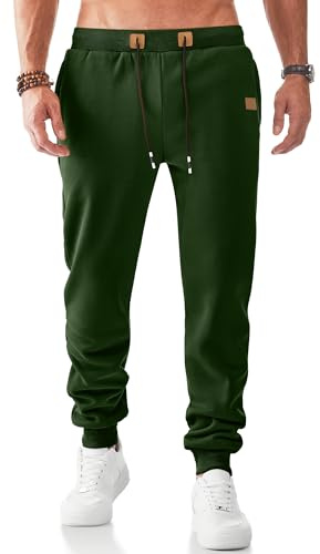 JMIERR Jogginghose Herren Warme Gefütterte mit Taschen | Hosen,Jogger,Trainingshose,Freizeithose,Sporthose,Sweathose ,Fitness,Klassische,Elastischer Bund mit Kordelzug,Vielseitig