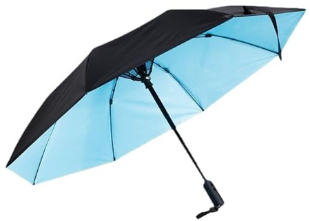 Genérico Sombrilla De Sol, Sombrillas Refrescantes UV de Protección Solar, Sombra Impermeable Recargable para Playa Viaje Deporte Verano